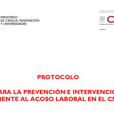 CSIC workplace harassment protocol