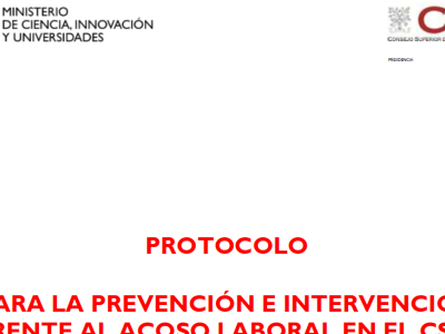 CSIC workplace harassment protocol