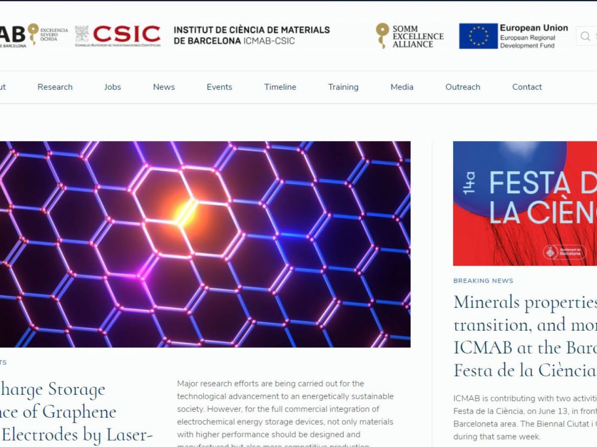 ICMAB website example
